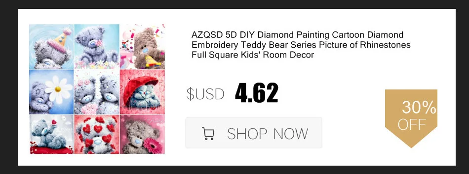 AZQSD 5D DIY Diamond Painting Snowman Full Kit Square Drilling Picture Of Rhinestones Cartoon Diamond Embroidery Home Decortion