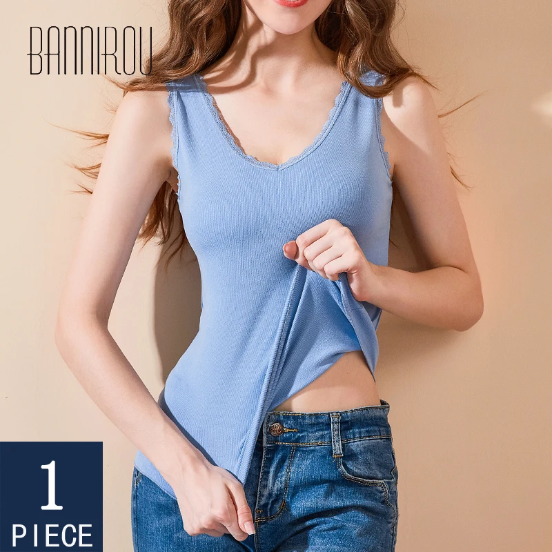 

BANNIROU Women's Thermal Underwear Tops Solid Elastic Female Sleep Wear Soft Keep Warm V-Neck Home Wear 2020