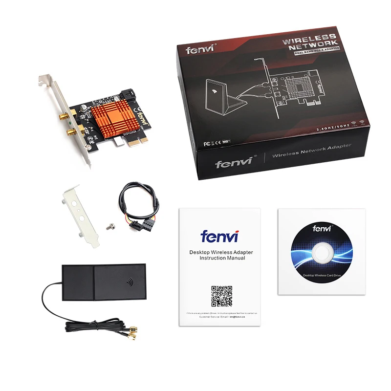 Настольный беспроводной адаптер AC1200 PCI Express Wi Fi двухдиапазонный 867 Мбит/с 802.11ac