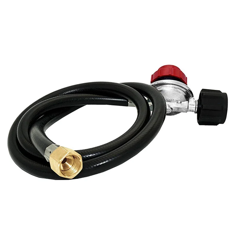 High Pressure Propane 0-30 PSI Adjustable Regulator with 4 Feet QCC1/Type1 Hose