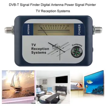

DVB-T Finder Digital Aerial Terrestrial TV Antenna Signal Power Strength Meter Pointer TV Reception Systems With Compass