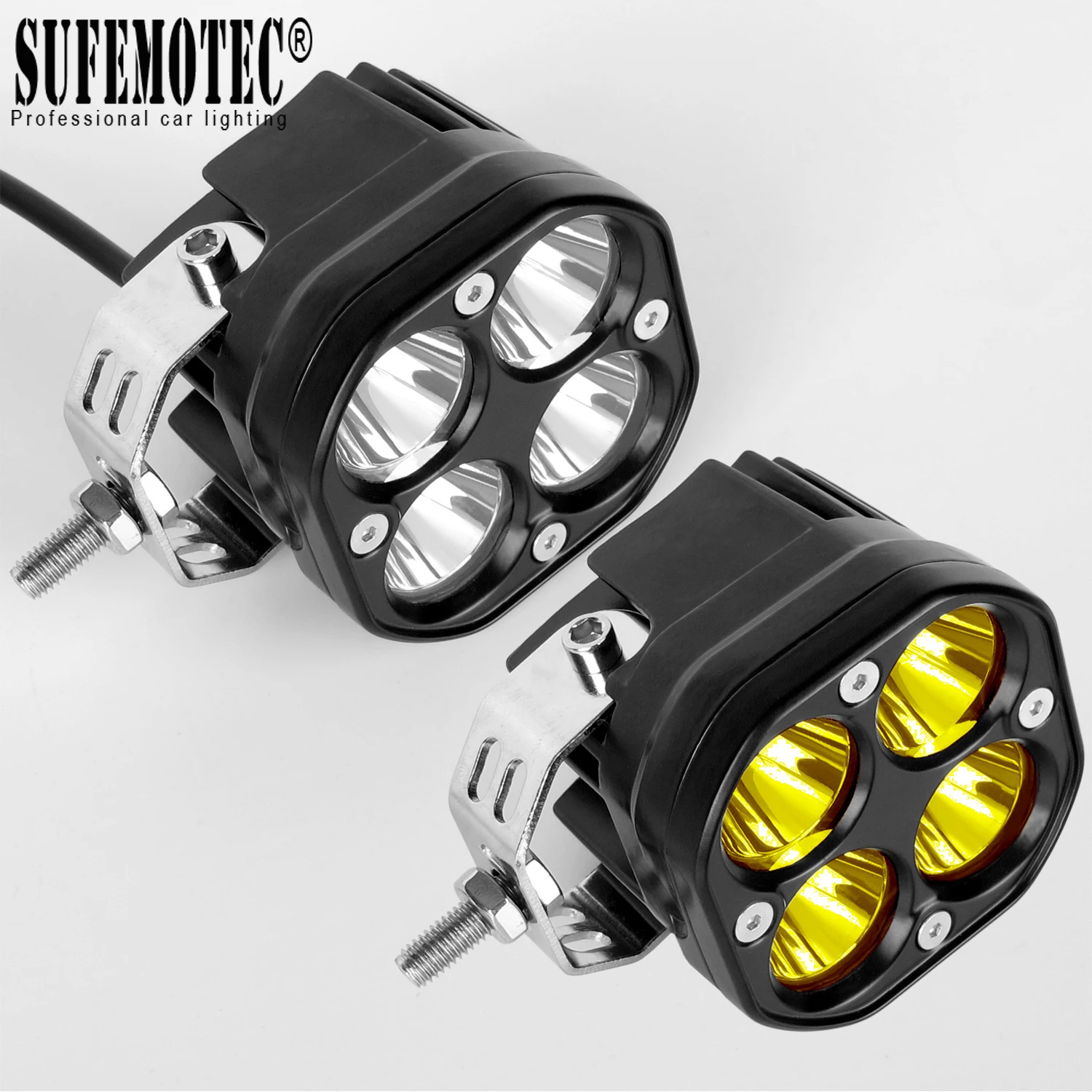 

3 Inch Led Work Light Yellow White Spot Beam Lightings Working Lamp For Car Motocycle Off Road Lada Niva Truck Universal 12V 24V
