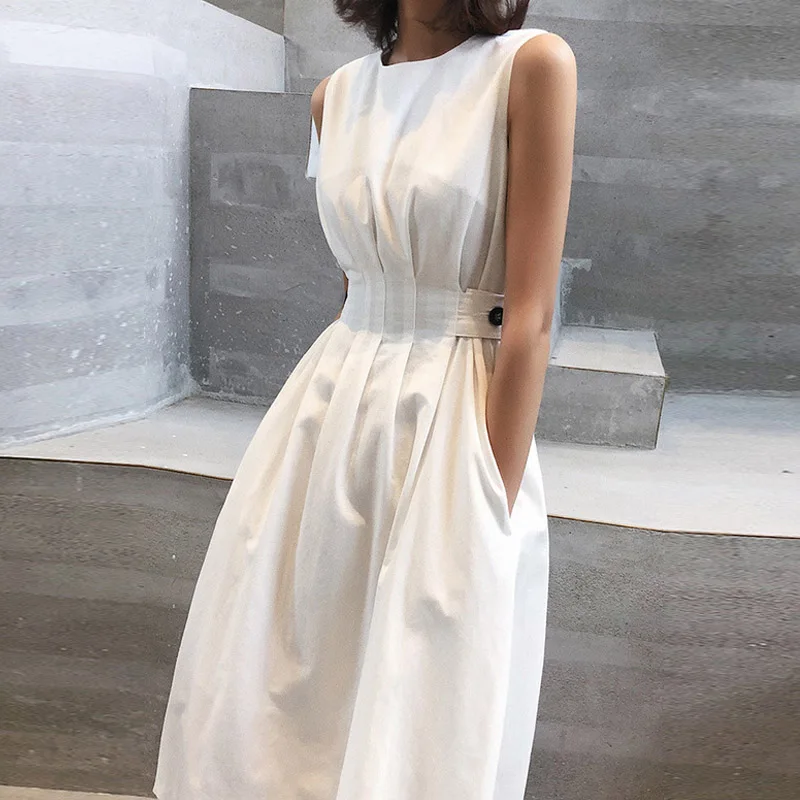 white sundress midi
