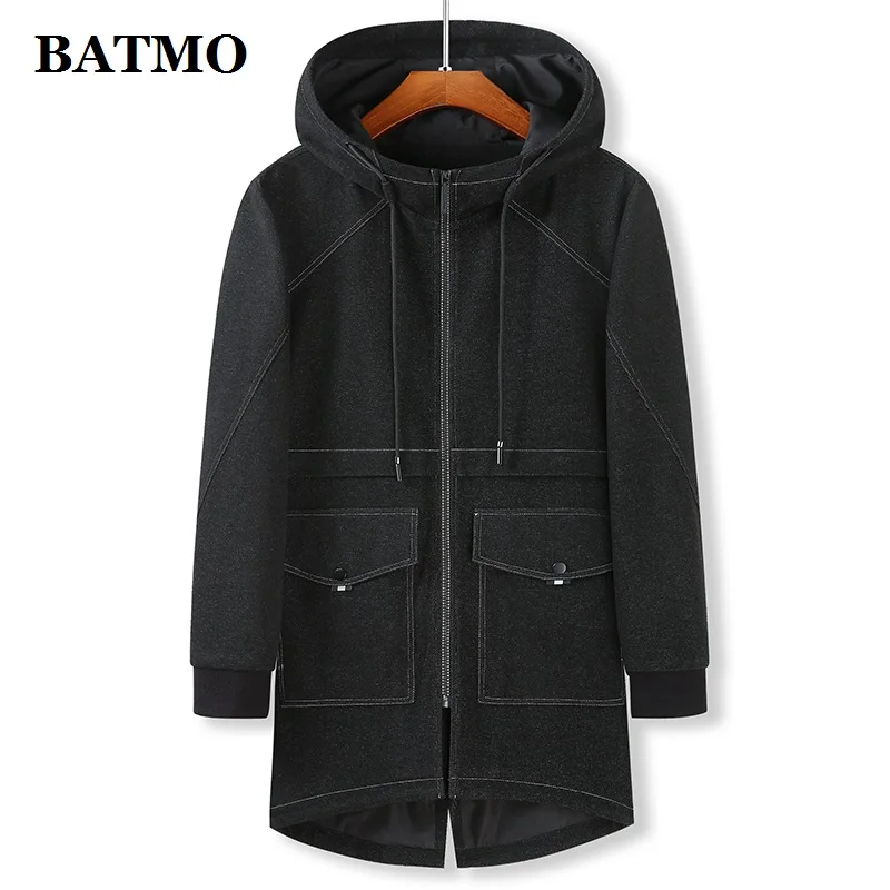 BATMO-gabardina vaquera con capucha para hombre, chaqueta informal de talla grande M-8XL, 2021-2, nueva llegada de primavera, 8027