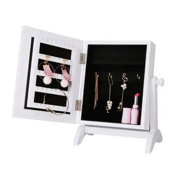 

Makeup Vanity Mirror Makeup Mirror Box Multipurpose Portable Storage Bag Travel Cosmetic Organizer Beauty Case Tools