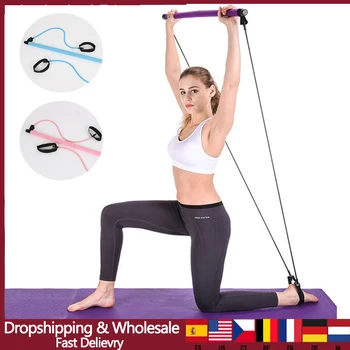 

Pilates Bar Lightweight Resistance Band Toning Bar Home Gym Portable Pilates Total Body Workout Yoga Fitness Stretch Stick
