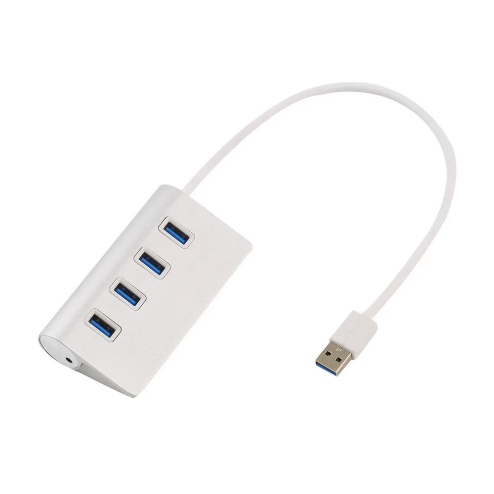 Алюминий 4 порта USB 3,0 концентратор Высокоскоростной мини-Сплиттер портативный концентратор для Apple для Mac Air PC ноутбук новейший