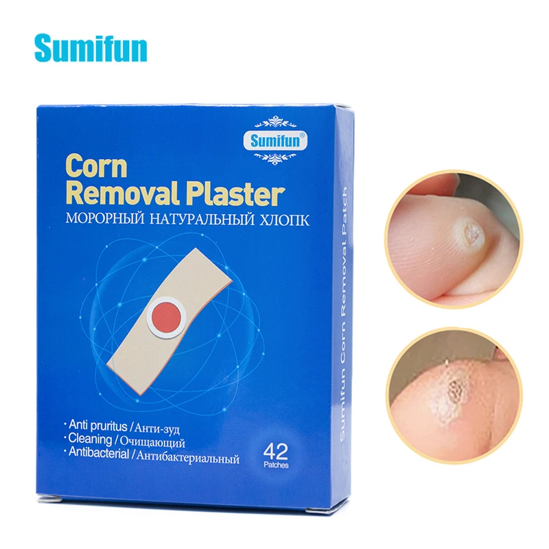 Sumifun 42 шт./коробка средство для удаления бородавок кукурузные мозолей ног