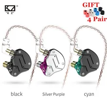 KZ ZSN 1BA+ 1DD тяжелый бас коммутационный кабель наушники HIFI четырехъядерный контролируемый музыкальный механизм ZST AS10 ZS10 BA10 ES4 V80 T2 AS16