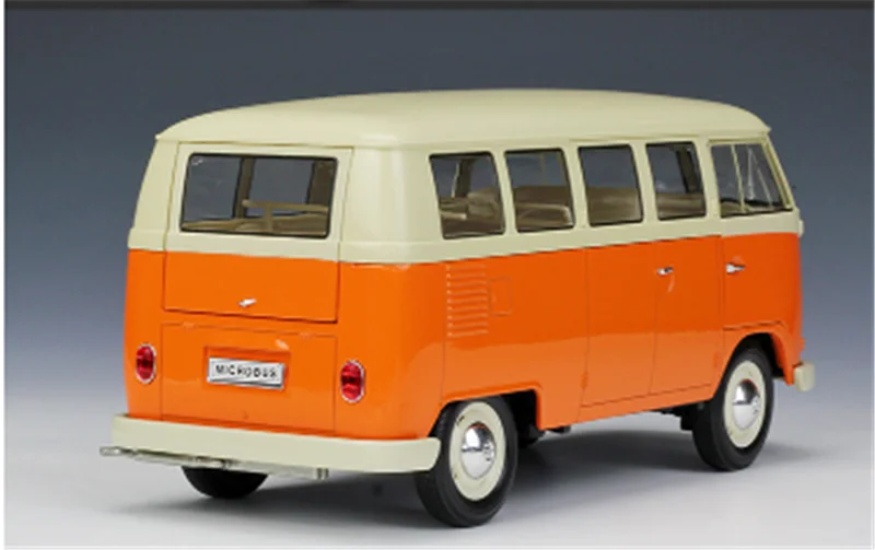 Коллекция 1:18 Масштаб 24 см T1 автобус фургон модель автомобиля литой Сплав Классический Автомобиль Моделирование автомобиля дисплей для детей и взрослых