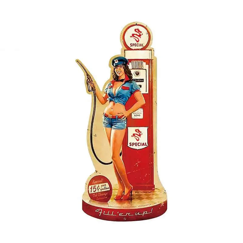 

Funny Car Sticker FOR Old Oil Pin Up Girl Decal Car Styling Accessories Waterproof Cover Scratch Decals PVC,13cm*6cm