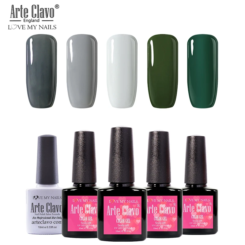 10ml-zh15 E Clavo 3 шт./компл. Гель-лак набор для ManicureSemi постоянного лаки для ногтей замочить от УФ-светодиодный ногти гель лак для ногтей маникюр - Цвет: 10ml-zh15