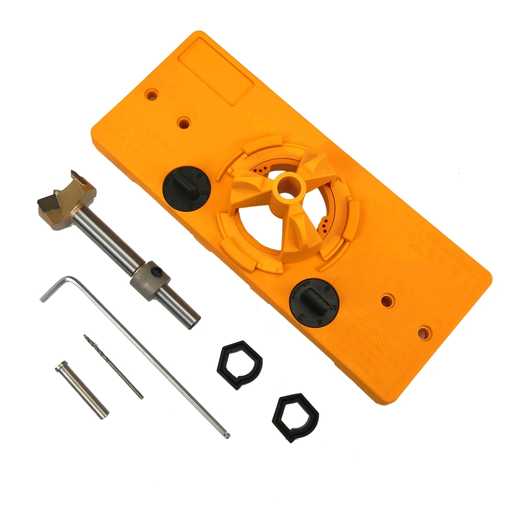 

35mm Hinge Drilling Jig Boring Hole Drill Bits And 35mm Forstner Bits Woodworking Tool Drill Bits For Cabinet Door Installation