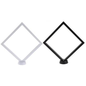 

Suspended Floating Jewellery Display Case Gems Artefacts Stand Holder With Base