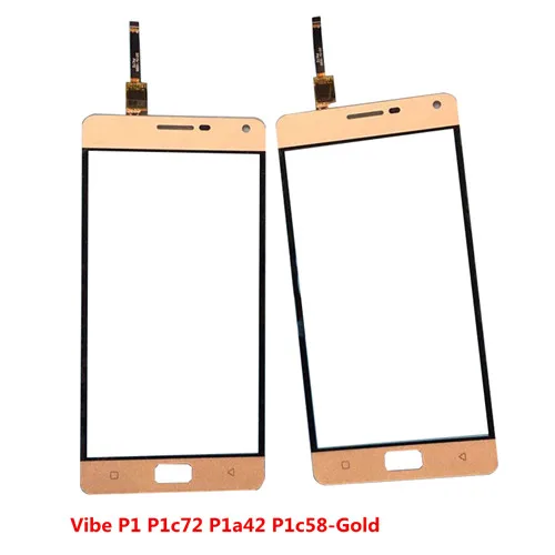 Для lenovo vibe p2 P2a42 P2c72 переднее Сенсорное Стекло Замена объектива Черное золото vibe P1 P1c72 P1a42 P1c58 дигитайзер - Цвет: P1 P1c72 P1a42 Gold