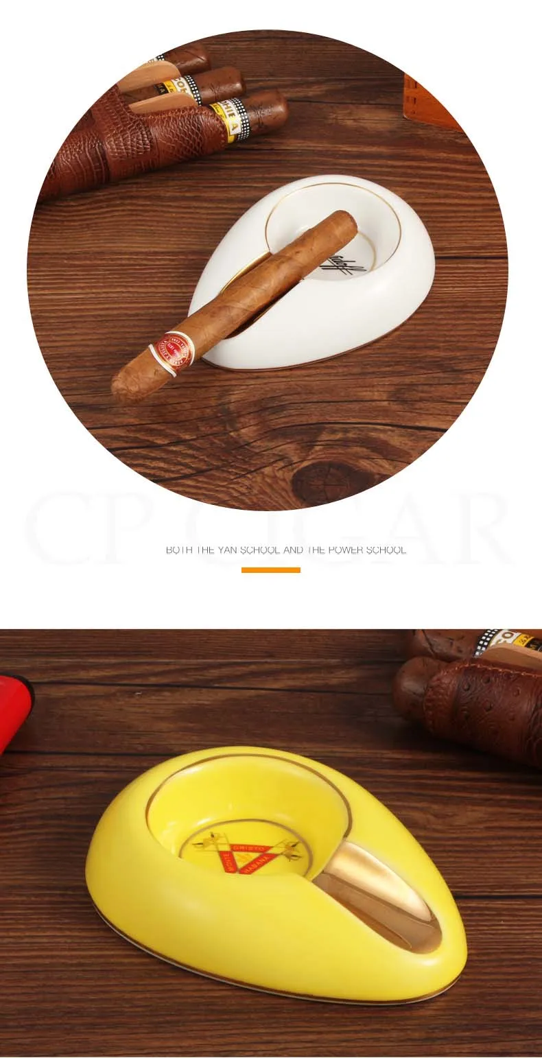 COHIBA карманная пепельница для дыма, переносная пепельница для сигар, домашняя керамическая пепельница, роскошный столик, аксессуары для сигар Cenicero