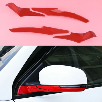 

CITALL Left and Right Red ABS Exterior Rear View Mirror Base Cover Trim fit for Jeep Compass 2017 2018 2019 2020