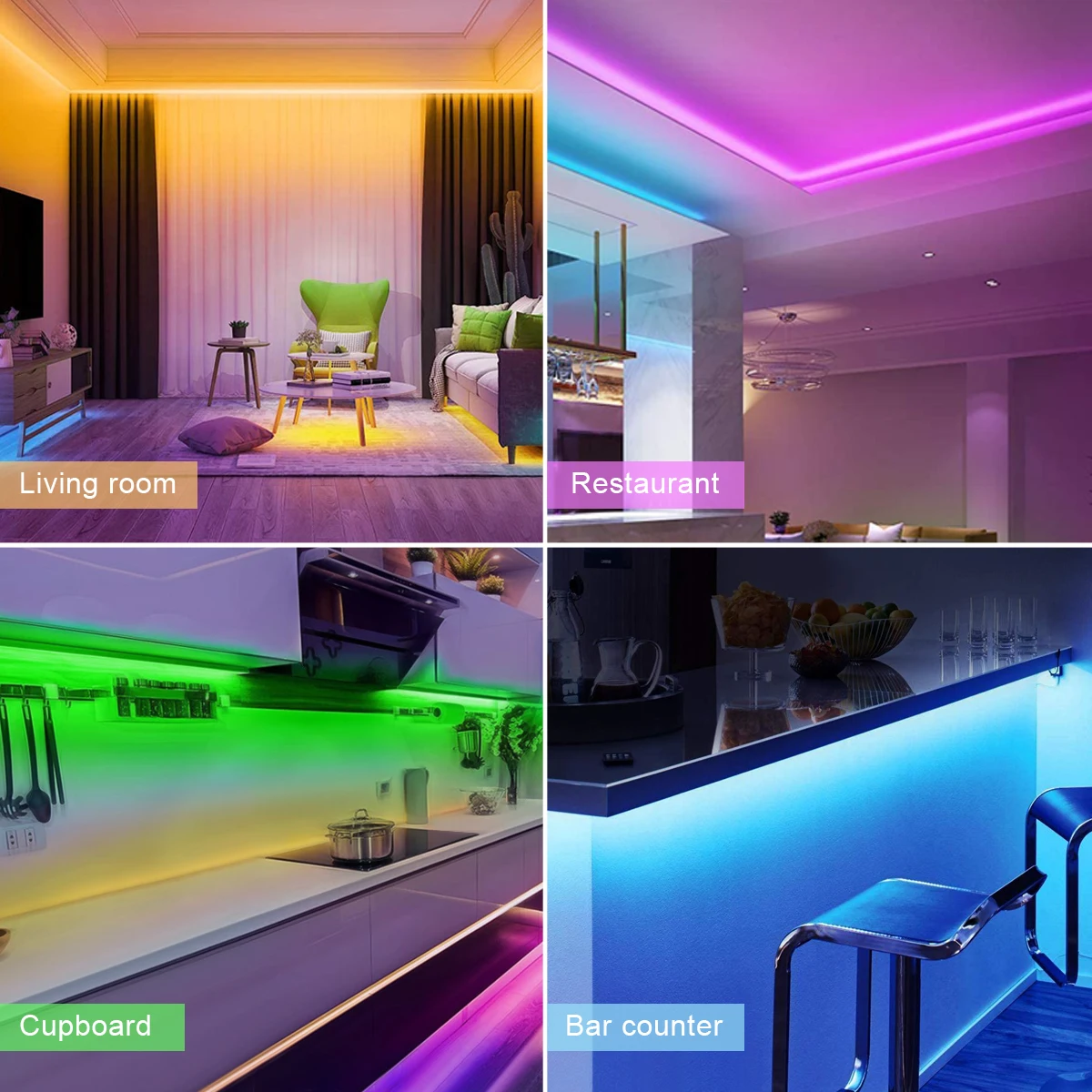 Smart LED Lamp WIFI Tuya Smart Life LED Smart Lamp Tape Voice Control RGB LED Strip Home lights Work With Alexa Google Home Assistant