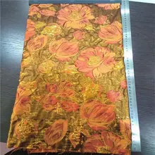 Модная африканская жаккардовая парчовая Ткань 5 ярдов парча ткань для свадьбы