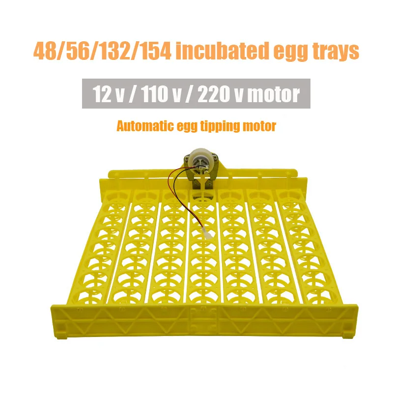 

48/56 Chicken Eggs 132/154 Bird Eggs Incubator Hatcher Hatchery Egg Incubator Hatcher Automatic Egg Turning Tray 12V/110V/220V