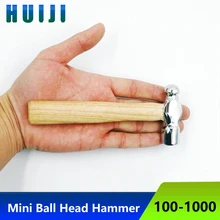 

Mini round head hammer with wooden handle, mini hammer, household hand hammer, small hammer, copper hammer, installation hammer,