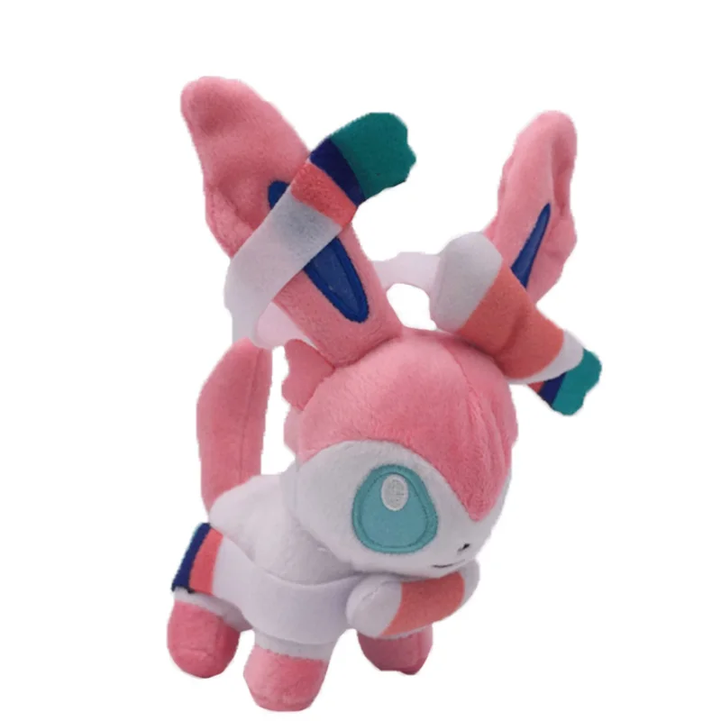 Sylveon 18cm 35 стилей карманного животного, плюшевая игрушка, кукла Пикачу, чармандер, Бульбазавр, лапрас, драконит, мягкая плюшевая игрушка для детей - Цвет: Sylveon 18cm