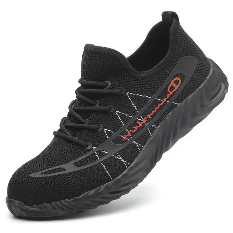 

Steel Toe Cap Men Work Safety Boots 2019 Brand Soft Light Steel Mid Sole Impact Resistant Soft Male Shoes Plus Size 36-46