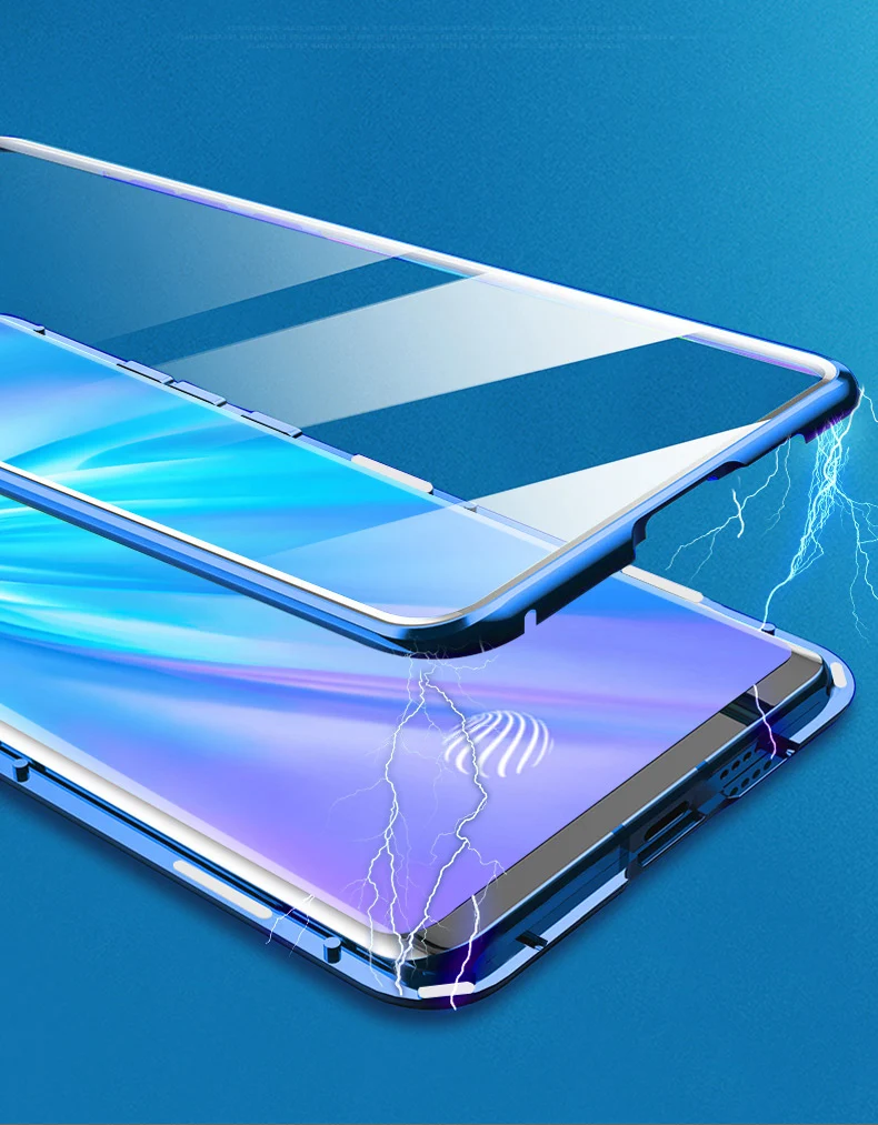 Передний+ задний Чехол из закаленного стекла для телефона для Vivo Nex 3 2 S S5 противоударный прозрачный Магнитный чехол для Vivo Y5S Y7S Y17 15 U3 U1