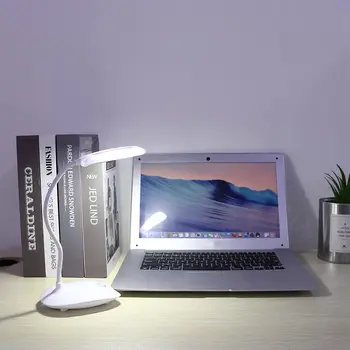 

USB Rechargeable LED Desk Table Lamp Adjustable Intensity Reading Light Touch Switch Desk Lamps