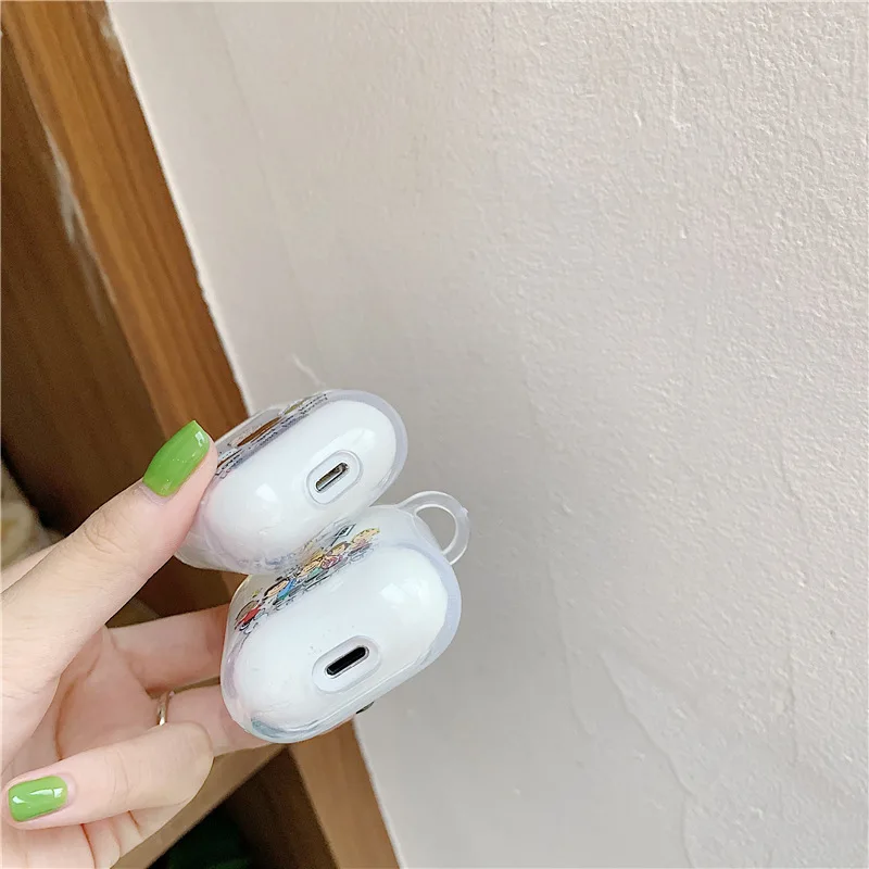 Чехол из ТПУ с брелоком для Airpods1, 2 чехол для наушников с изображением собаки-арахиса Шарли для Apple AirPods, беспроводная bluetooth-гарнитура# F0