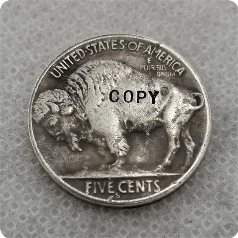 Хобо никеля Coin_Type# 63_1937-S с гравировкой в виде американского бизона из никеля копии монет памятные монеты коллекционные