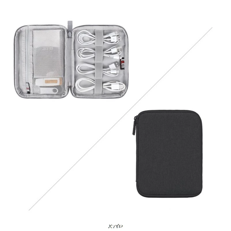 Single Layer Mini Дорожная цифровая сумка для хранения, органайзер для кабеля, сумка, USB кабель, зарядное устройство, чехол для наушников, Apple Watch, спортивный ремешок, Oragnizer чехол - Цвет: Single Layer Mini