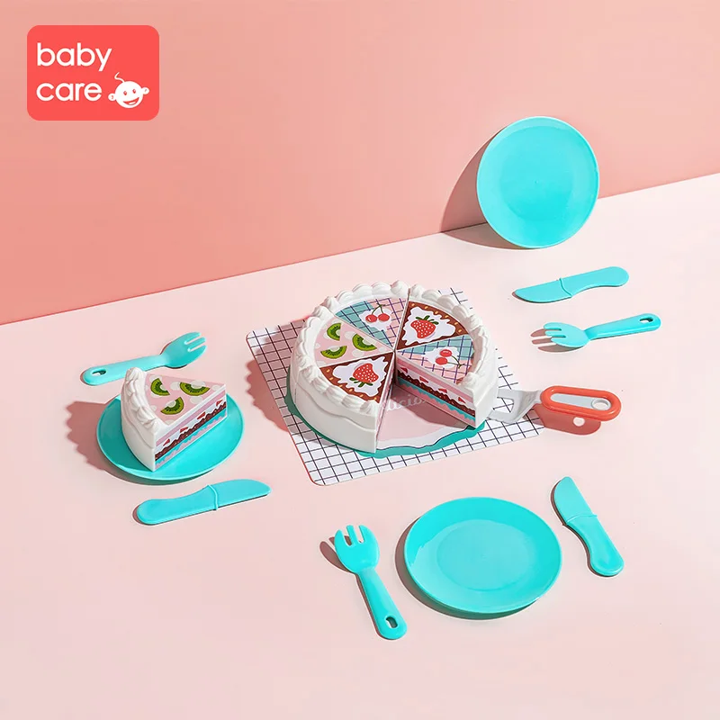 Babycare 11 шт./компл. DIY миниатюрный игрушечный торт набор 6 шт. торт детские домашние детские игрушки развивающие кухонные домашние игрушки - Цвет: Красный
