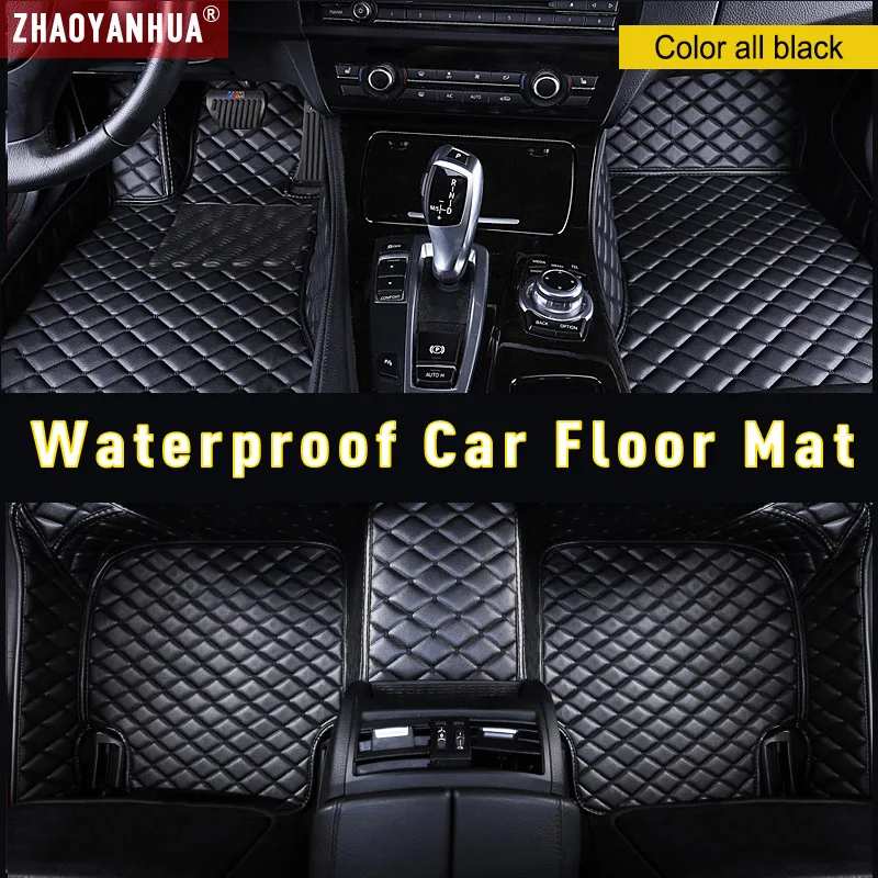 

Waterproof Anti-dirty Leather car floor mats for Toyota Avalon 2007 2008 2010 2012 2016 2017 2018 Custom Carpet car accessories