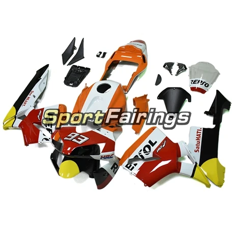 Полный набор обтекателей для Honda CBR600 RR F5 03 04 CBR600RR 2003 2004 ABS пластик мотоцикл Repsol Оранжевый Красный Белый Cowlings