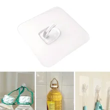 1PC Starke Home Küche Haken Transparent Saugnapf Sucker Wand Haken Aufhänger Für Küche Bad Großhandel wand haken(China)