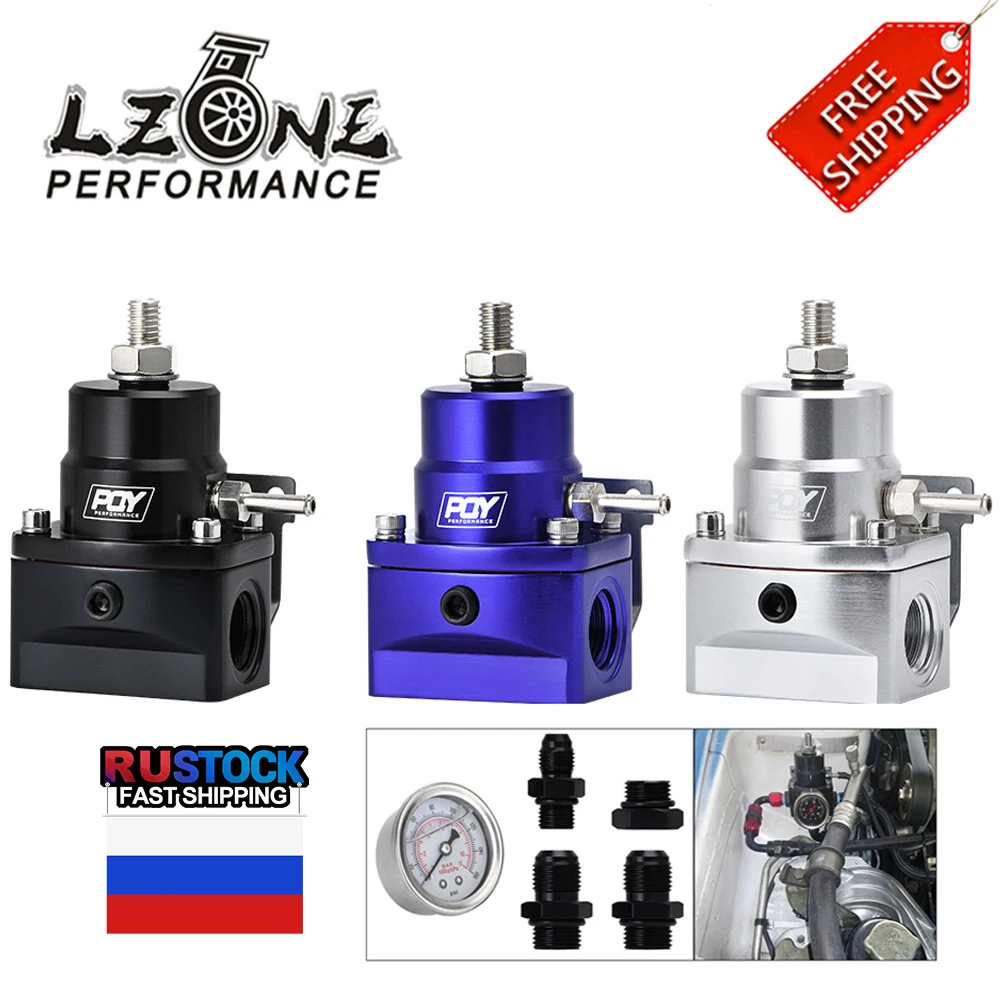 Бесплатная доставка AN8 регулятор давления топлива высокого EFI w/ boost 8AN 8/8/6 PQY с