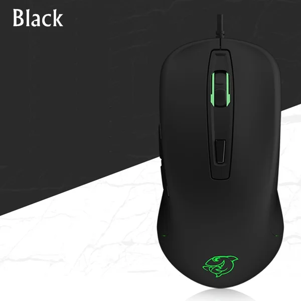 5000 dpi Ajazz Douyu DMG110 эргономичная USB Проводная компьютерная мышь с подсветкой конкурентоспособная игровая макро-мышь программируемая. PMW3325 чип - Цвет: Черный