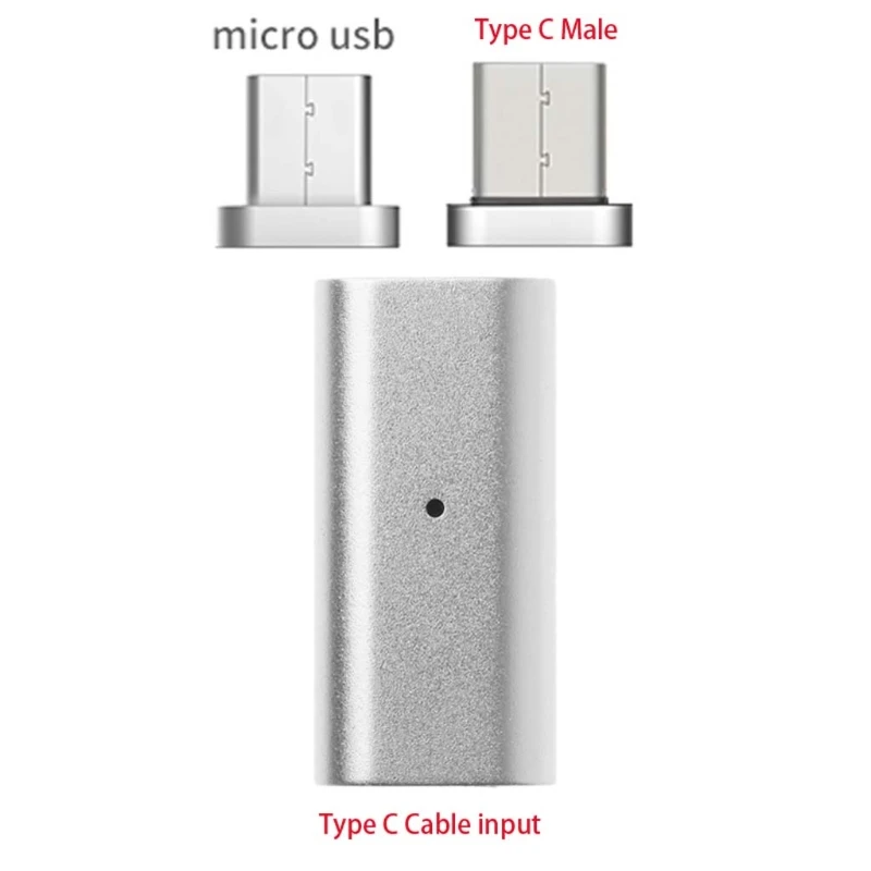 Магнитный Тип C Женский к Micro USB+ Тип C Мужской данных быстрой зарядки адаптер конвертер для samsung huawei Xiaomi htc телефон