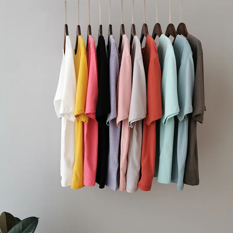 

2019 Summer Short Sleeve Elastic Casual T Shirts Women Solid O Neck Comfortable Basic Tees Tops