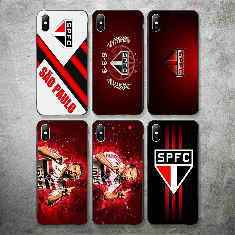 Чехол для телефона Bueno Milik для iphone DIY для Sao Paulo FC чехол черный мягкий TPU для iphone 11Pro X XR XS MAX 7 8 7plus 6 6S 5S SE 5