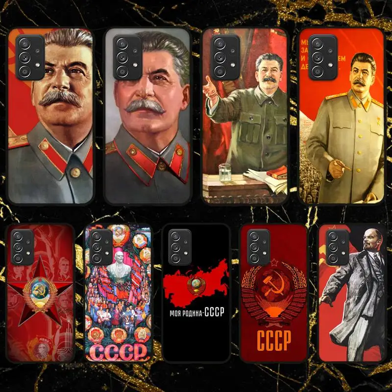 RUICHI Сталин Ленин Советский Союз СССР чехол для телефона Samsung Galaxy A02 A12 A21 A22 A32 A41 A42 A51