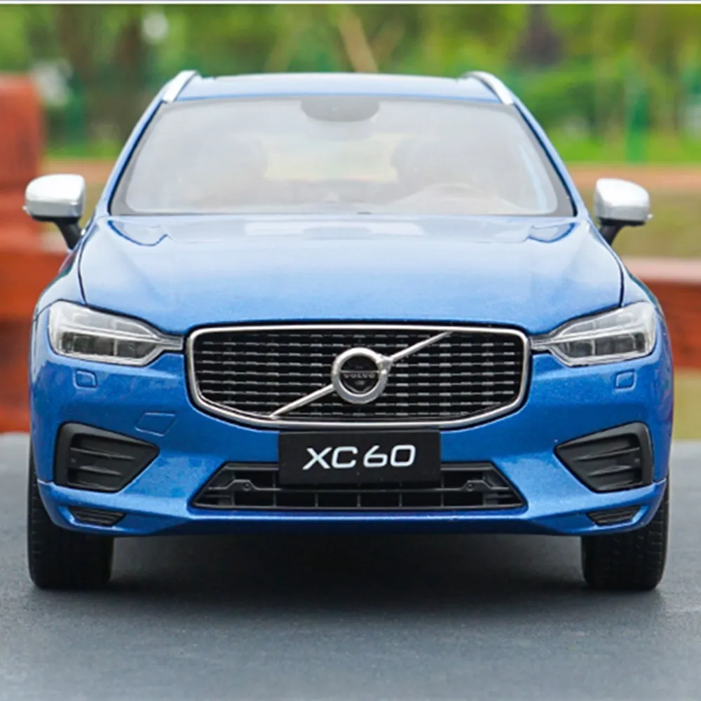 Оригинальная Заводская 1:18, новинка XC60, спортивная версия, синий сплав, металл, классические модели игрушек для подарка, коллекция