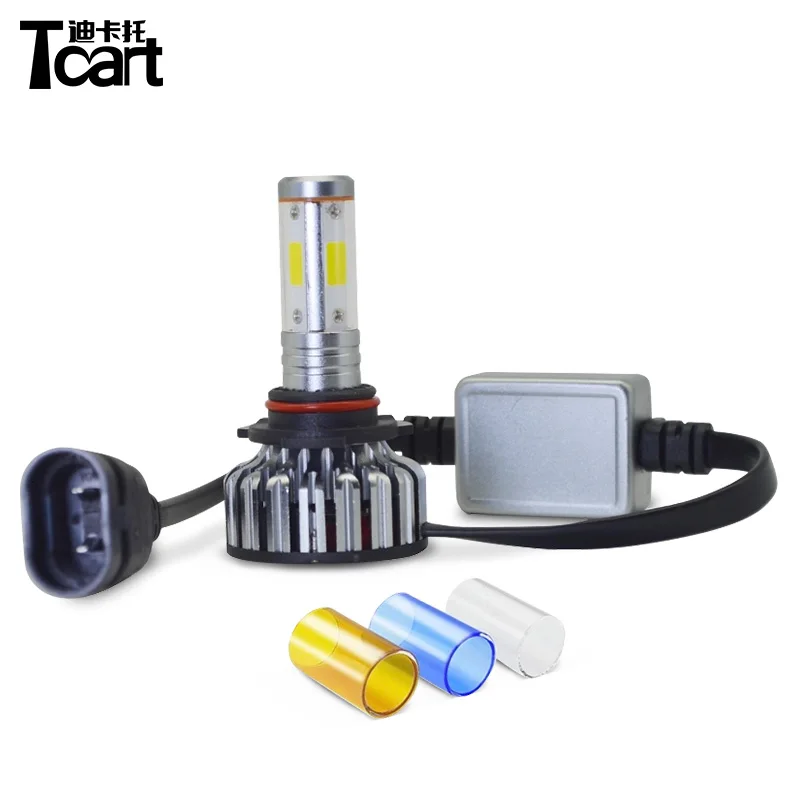 Tcart H11 9005 9006 90 Вт светодиодная фара головного света H1 H7 880 881 5202 cob чип высокой мощности е-байка 36В противотуманные фары