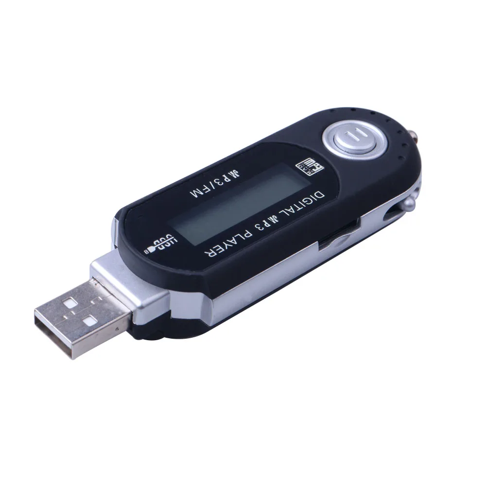 Mini MP3 Player LCD Display Digital USB Stick Music MP3 Player Support TF Capacity Max 32G FM Radio Support