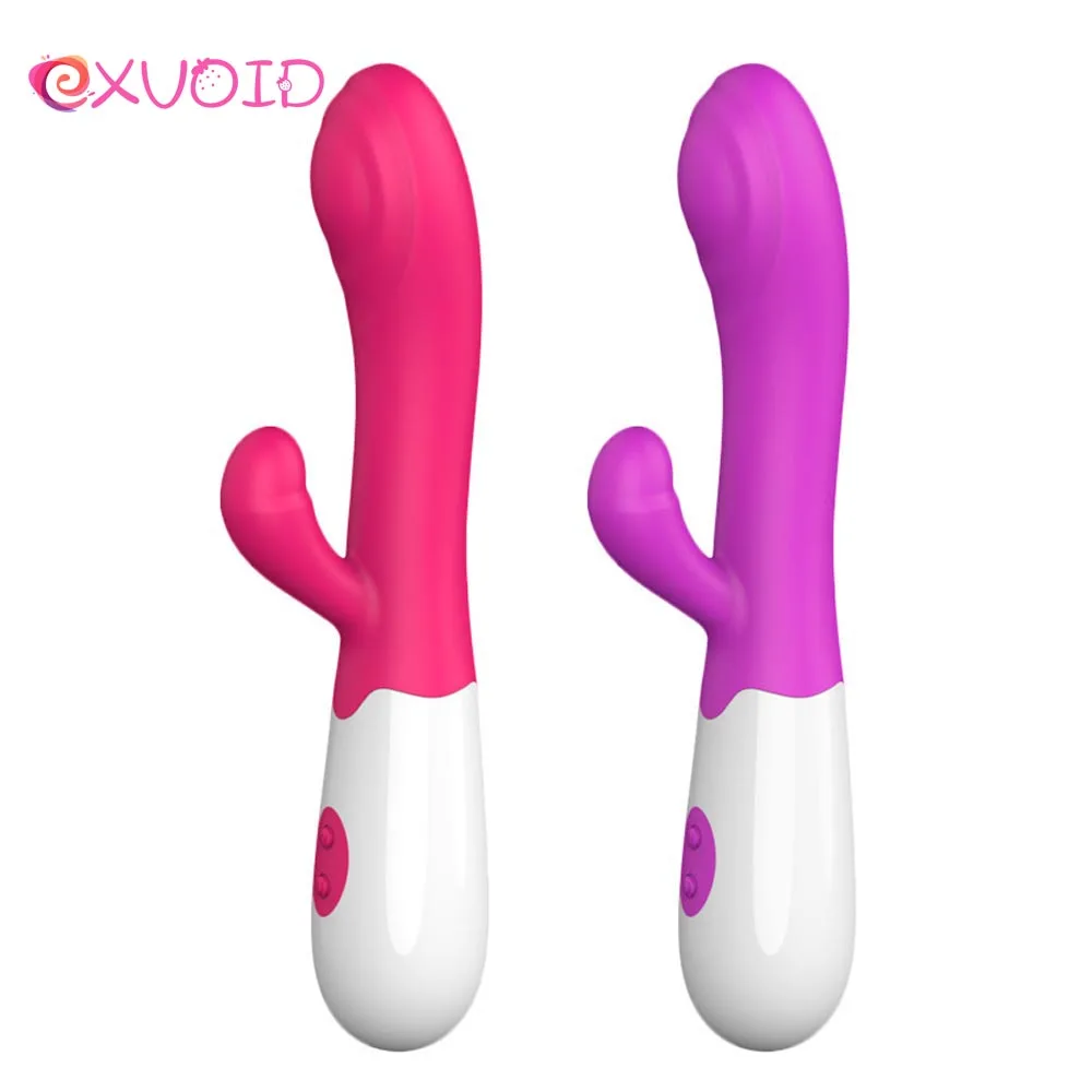 Вибратор EXVOID для точки G женщин силиконовый фаллоимитатор с двойной вибрацией