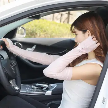 

3 Pairs Ice Silk Sunscreen Sleeves UV Protection Arm Cover Useful Sunscreen Protector Cooling Sleeves for Summer (Random Color)