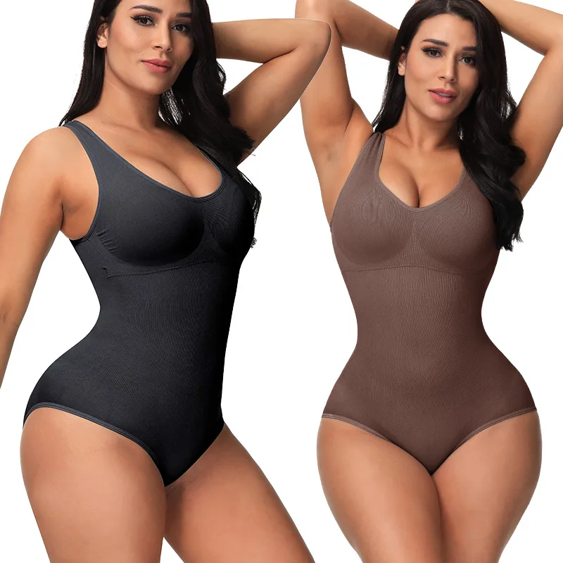 2023 Body Shaper Shapewear Bodysuit Scoop Neck Tank Tops for Women Tummy  Control Waist Trainer Vest Full gaine amincissante - AliExpress