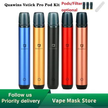 

Original Heavengifts Quawins Vstick Pro Pod System Kit with 400mAh Battery & 2ml Pod E Cigarette Kit vs Kubi Kit/ Vinci / Drag X