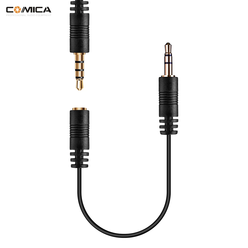 COMICA CVM-CPX Женский 3,5 мм аудиокабель конвертер микрофонный кабель адаптер для Canon sony Nikon TRRS-TRS адаптер